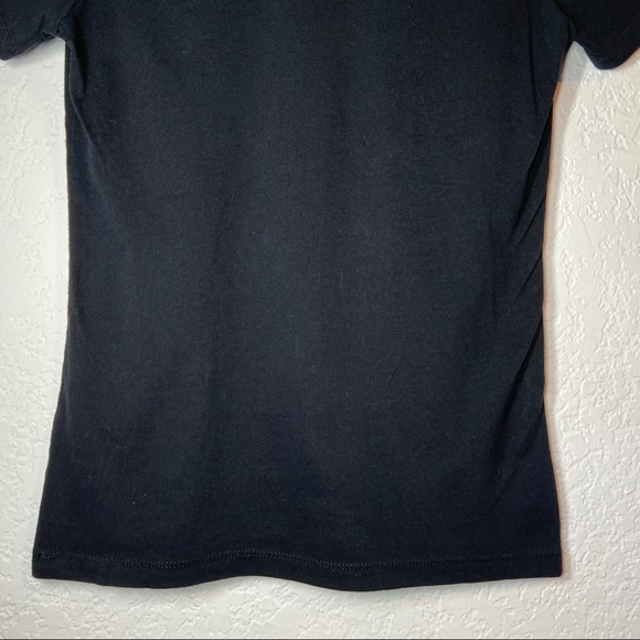 Johnny Cupcakes Womens Shirt Small Black Rainbow Pride LGBTQ Cupcake Crossbones - Picture 10 of 11